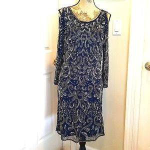 The most beautiful dress cold shoulder beaded size 12 Nordstrom